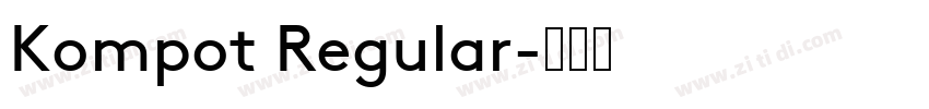 Kompot Regular字体转换